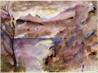 View of Walchen Lake, 1919